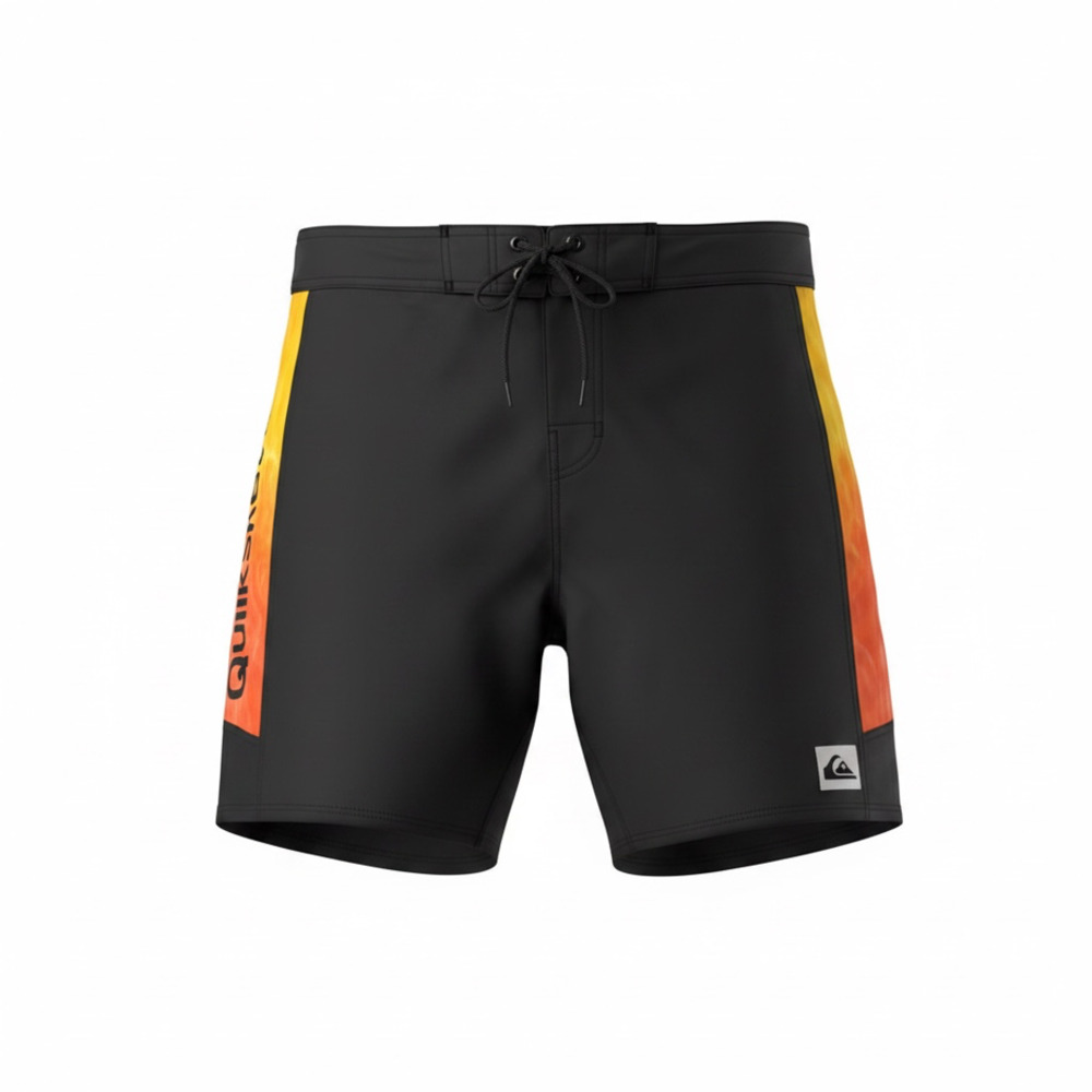 Quiksilver High-Line Black and Orange Boardshorts